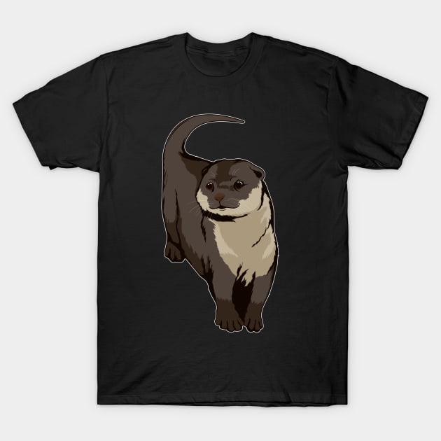 Sea Otter Art Illustration Hammy T-Shirt by TheTeeBee